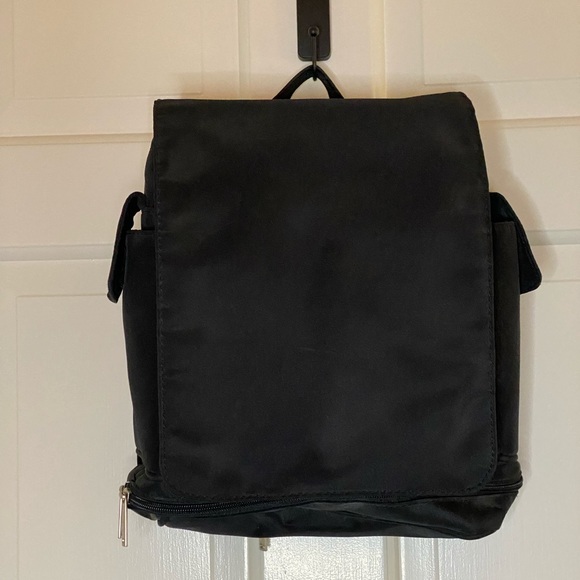 Day Makers Handbags - Black backpack canvas purse 12 x 10 Day Makers of Santa Barbara